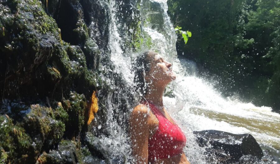 From Foz do Iguaçu: Secret Falls Adventure - Swimming and the natural pool: what the water time actually gives you