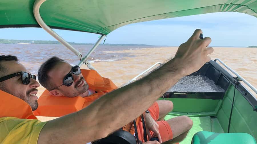 From Manuas: Full-Day River Tour - Pink river dolphins research base: swimming in the wild (not a pool)