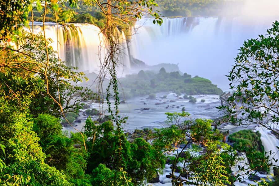 From Puerto Iguazu: Brazilian Side of the Falls with Ticket - Entering the “best views” loop at Iguazu National Park
