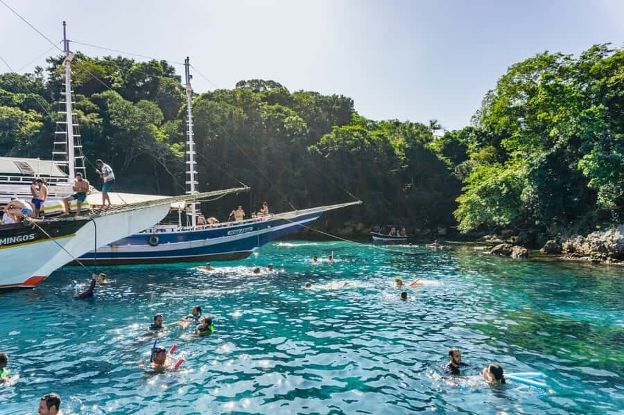 From Rio de Janeiro: Angra dos Reis Boat Trip with Lunch - Swim stops, time limits, and how to make each stop count