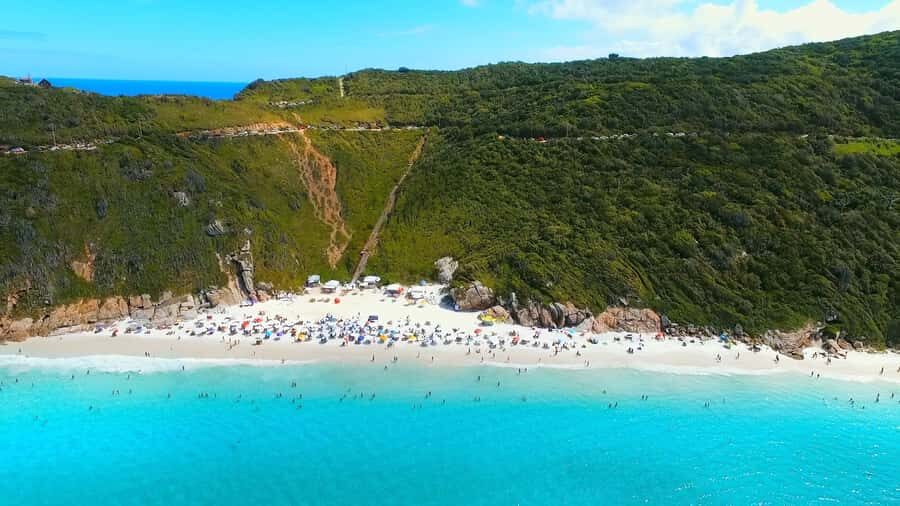 From Rio de Janeiro: Arraial do Cabo Boat Trip with Lunch - On the schooner: swim stops, snorkeling rentals, and the Blue Grotto