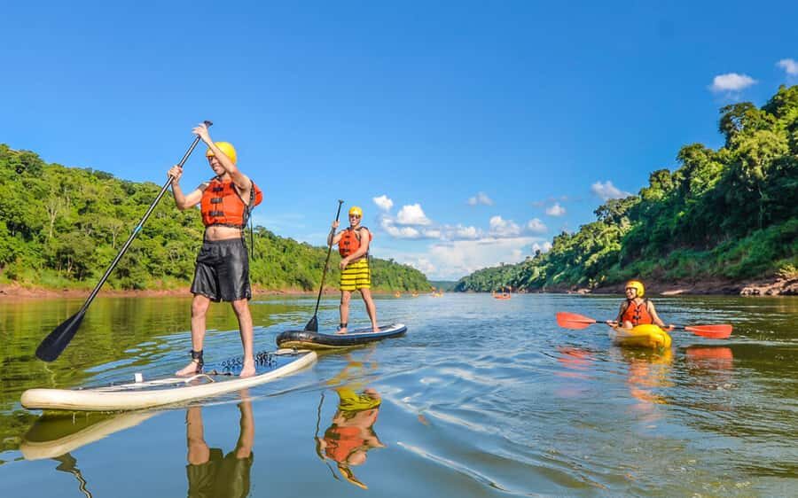 Guided Hike and Kayak or SUP River Tour w/ Transfer - From Foz do Iguaçu pickup to Aguaray Eco Sports