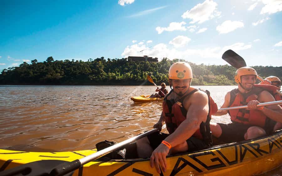 Guided Hike and Kayak or SUP River Tour w/ Transfer - Gear up at the river base, then get on the water