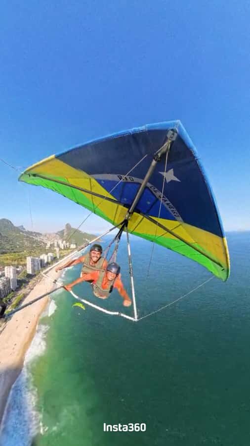 Hang gliding flight in Rio de Janeiro - Instructor Luciano Popó: the calm factor for first-time flyers