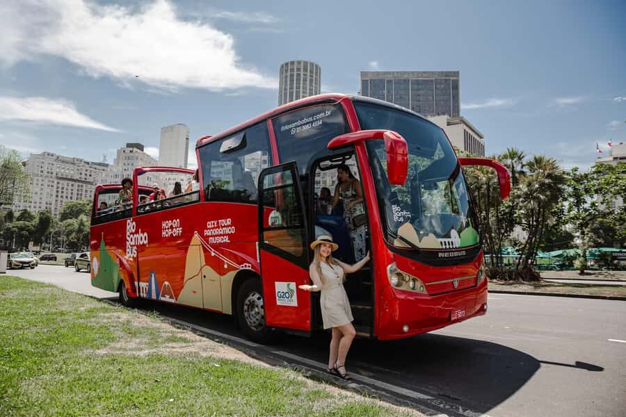 Hop-ON Hop-OFF Sightseeing Bus in Rio de Janeiro - Rio Samba Bus - Rio Samba Bus in one day: a music-first sightseeing loop