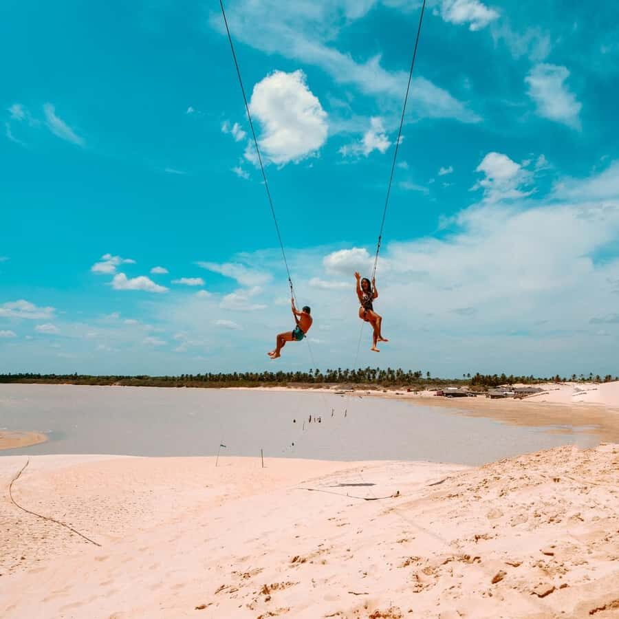 Jericoacoara: Tatajuba Beach Tour - Lago Grande: Dunes, Lagoons, and Hammocks Sunk in the Water
