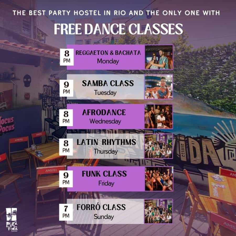 Rio: Caipirinha Workshop and Samba Class - Pura Vida Hostel Vibe: Where You Hang Out With Locals and Tourists