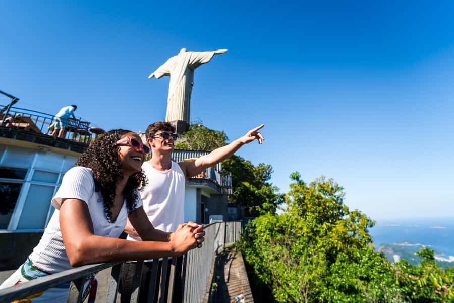 Rio: Christ the Redeemer & Selarón Steps Half-Day Tour - Lapa and the Carioca Aqueduct: nightlife energy in the background