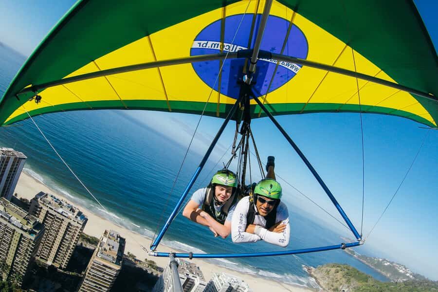 Rio de Janeiro: Hang Gliding Tandem Flight - The Takeoff and Flight: Views You Can Name (Not Just Stare At)