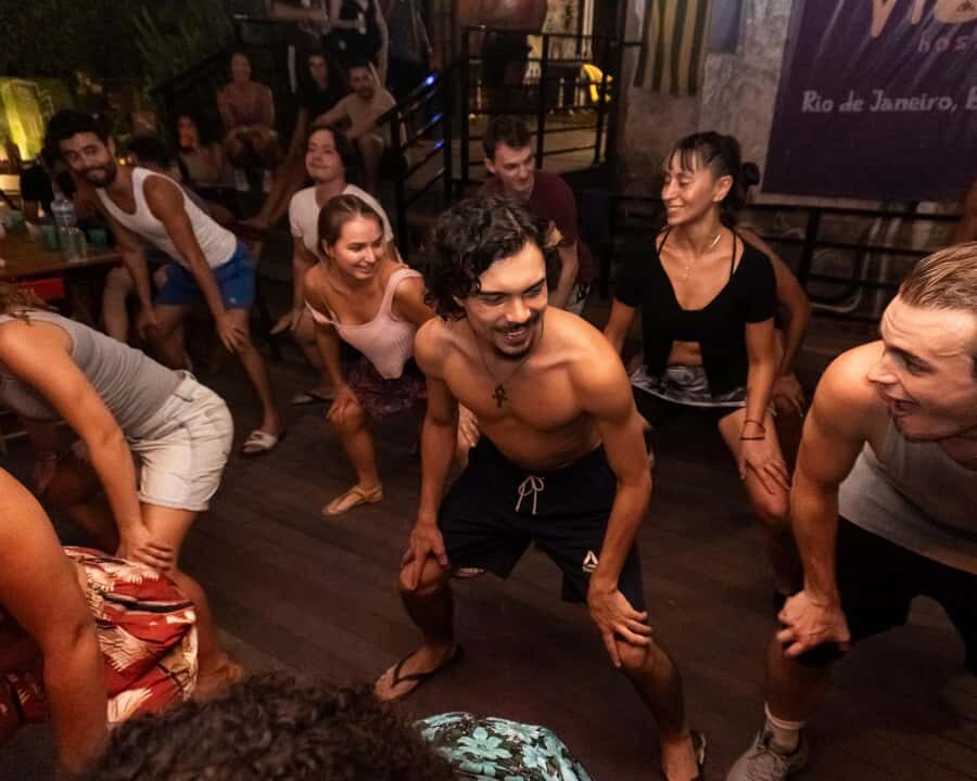 Rio Experience: Caipirinha Workshop (2 Caipis) + Funk Class - Where it all starts: Pura Vida Hostel Deck Bar in Copacabana