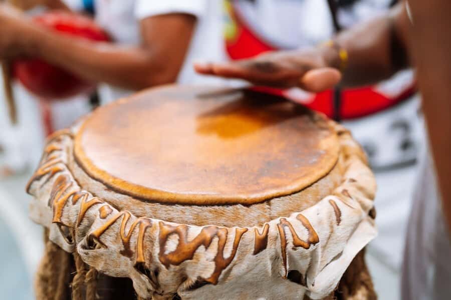 Salvador: Traditional Drumming and Percussion Workshop - A Hands-On Hour at Associação de Capoeira Mestre Bimba