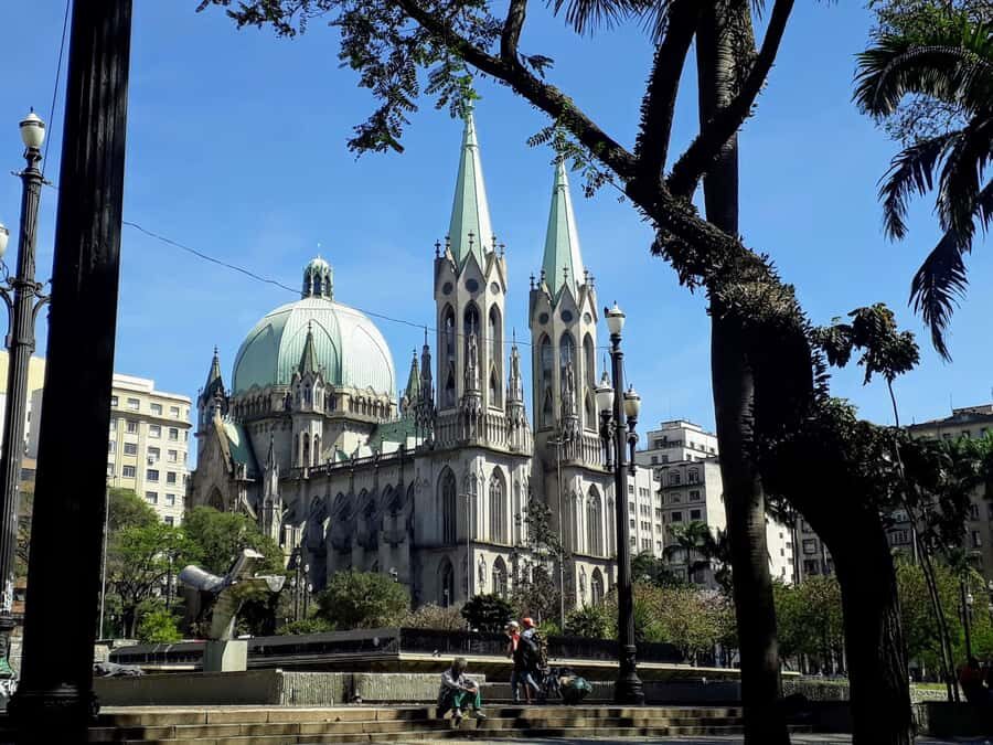 Sao Paulo: Downtown-Center Walking Tour | 2 Hours - English - College Pateo and São Paulo Cathedral: big public spaces that explain the streets